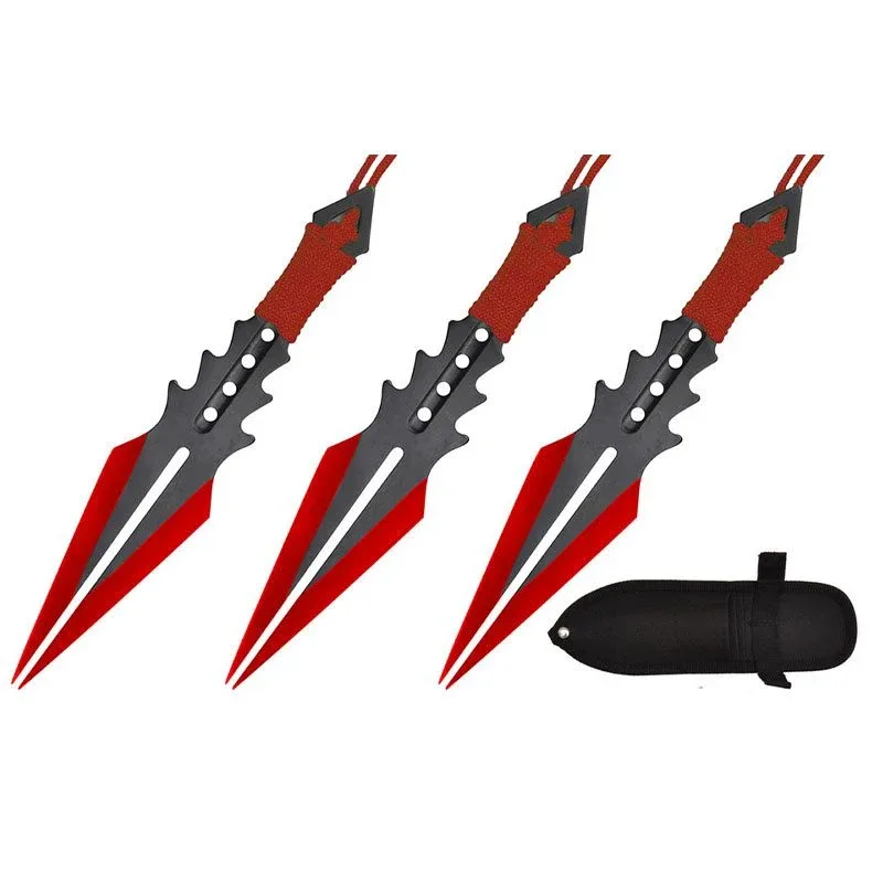 7.5" Split Blade Throwing Knife Set