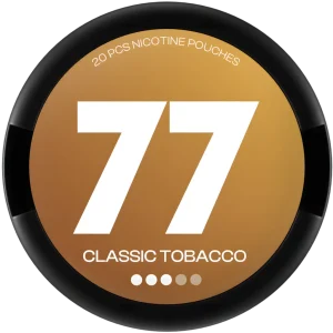 77 Classic Tobacco Nicotine Pouches – 10mg (5 Pack)