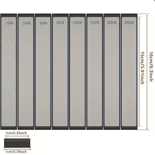 8pcs Diamond Whetstone Sharpening Set - Image 2