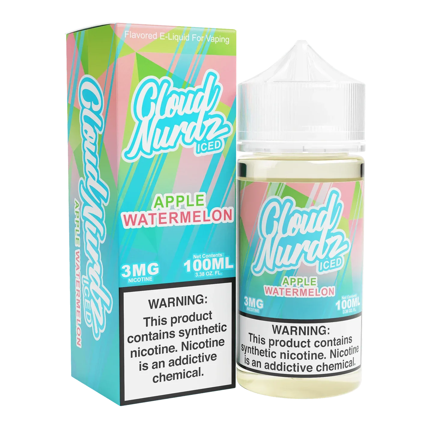 Apple Watermelon Iced Cloud Nurdz 100ml