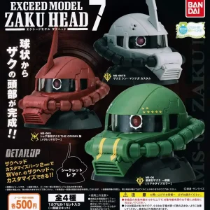 Bandai Mobile Suit Gundam Exceed Model Zaku Head 7 Complete Set of 4 Types