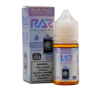 Blue Razz Cotton Clouds - 35mg - Pod Juice X Raz Salt - 30mL