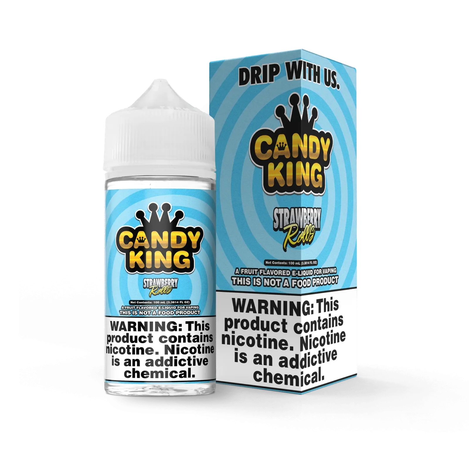 CANDY KING – Strawberry Rolls – 100ML E-Liquid