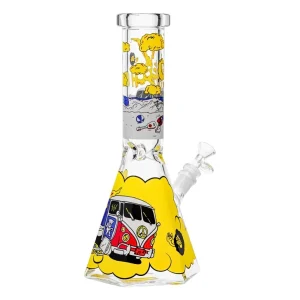 Cheech - 12" 7mm Smokey Camper Decal Beaker