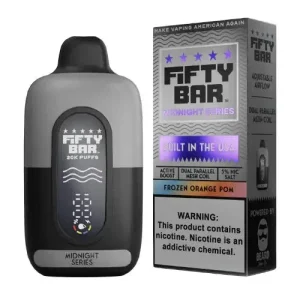 Frozen Orange Pom - Fifty Bar Midnight Series 20k Disposable Vape