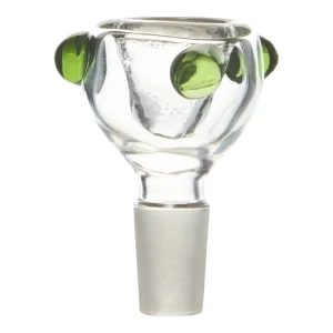 Green Dotted Bowl - 14mm Male