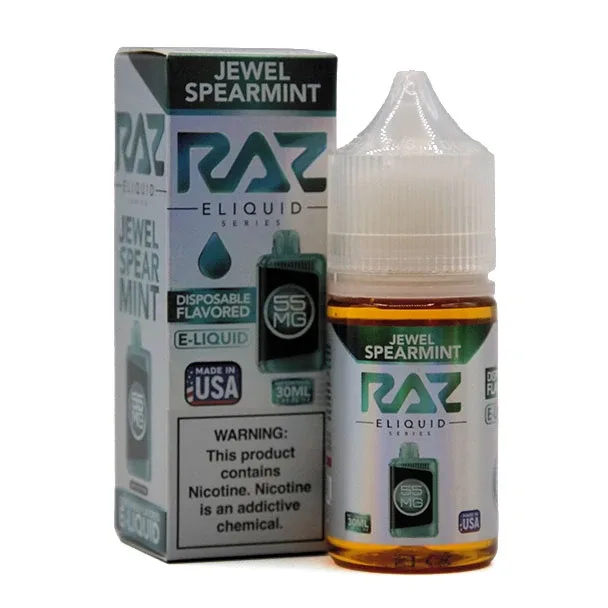 Jewel Spearmint - 55mg - Pod Juice X Raz Salt - 30mL