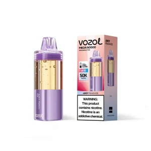 Juicy Peach Ice - Vozol Mega 50k Disposable Vape Pod