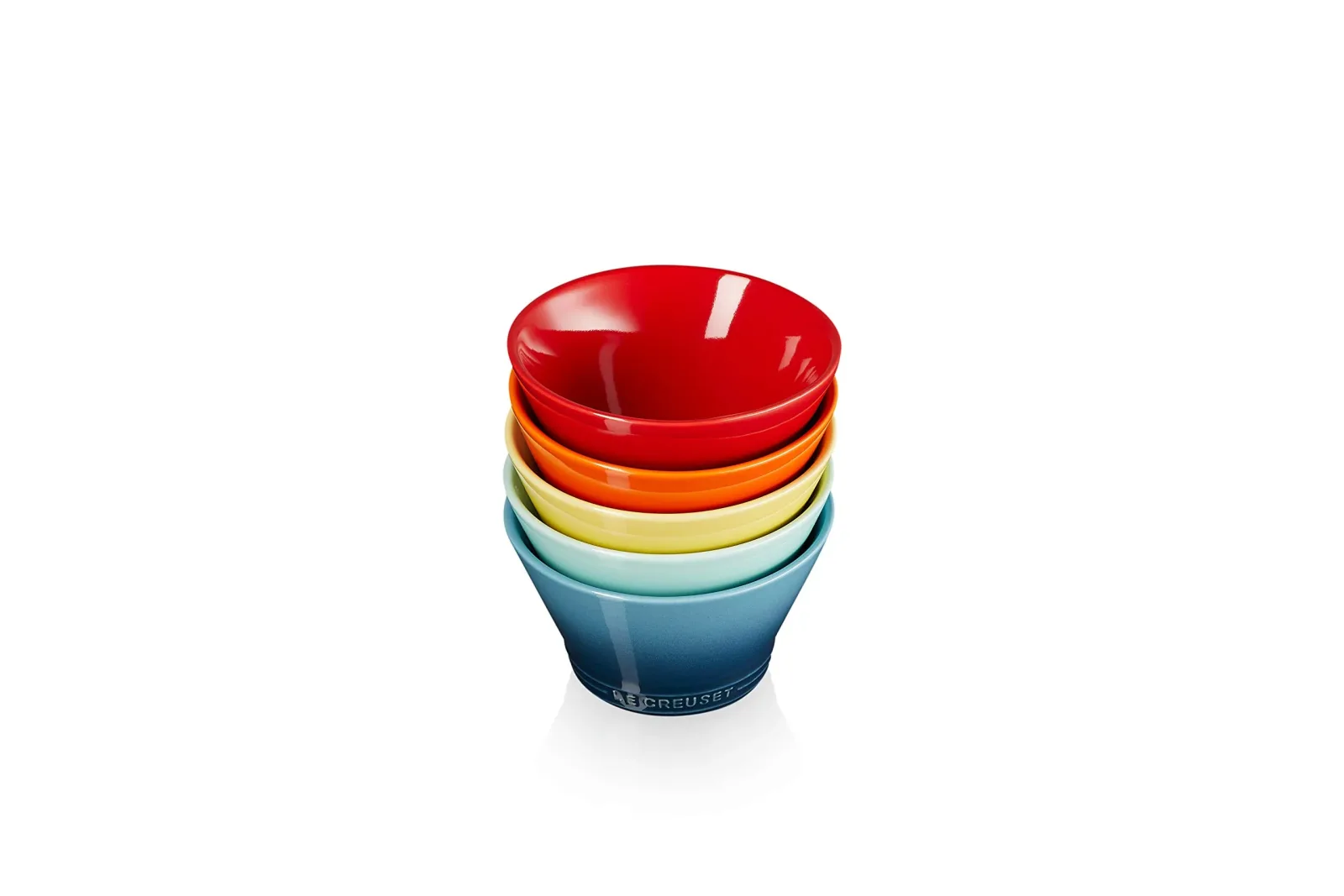 Le Creuset Rainbow 5-Piece Medium Bowl Set Official Japanese Product - Image 2