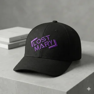 Lost Mary Embroidered Logo Snapback Cap