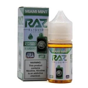 Miami Mint - 35mg - Pod Juice X Raz Salt - 30mL