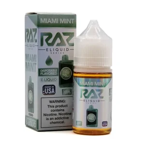 Miami Mint - 55mg - Pod Juice X Raz Salt - 30mL