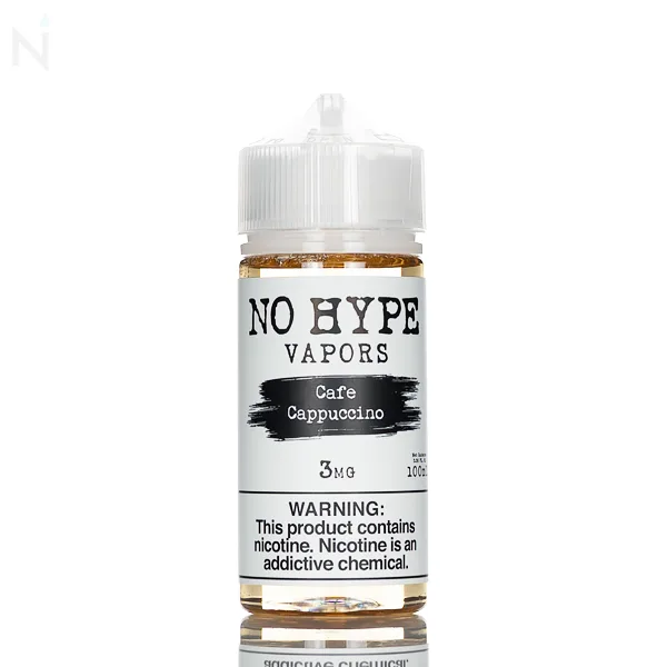 No Hype Vapors – Cafe Cappuccino – 100mL - Image 2