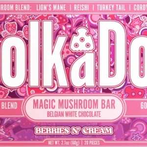 Polka Dot Mushroom Bar Berries N Cream
