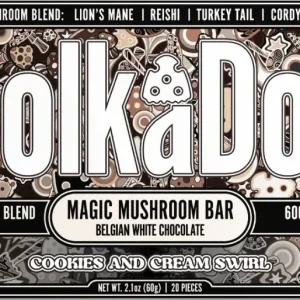 Polka Dot Mushroom Bar Cookies And Cream Swirl