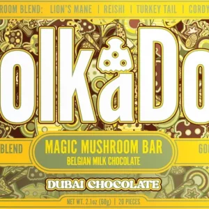 Polka Dot Mushroom Bar Dubai Chocolate
