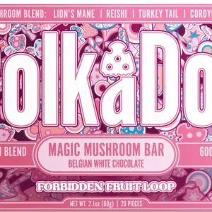 Polka Dot Mushroom Bar Forbidden Fruit Loop - 12,000 mg