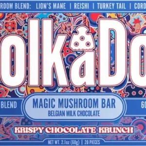 Polka Dot Mushroom Bar Krispy Chocolate Krunch