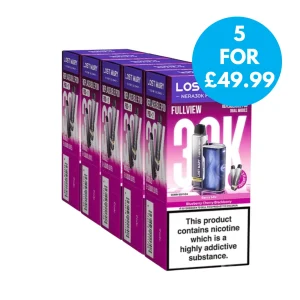 Box Of 5 – Lost Mary Nera 30K Fullview Prefilled Pod Kit