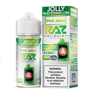 Pod Juice x RAZ Jolly Watermelon Synthetic Vape Juice 100ml - 6mg
