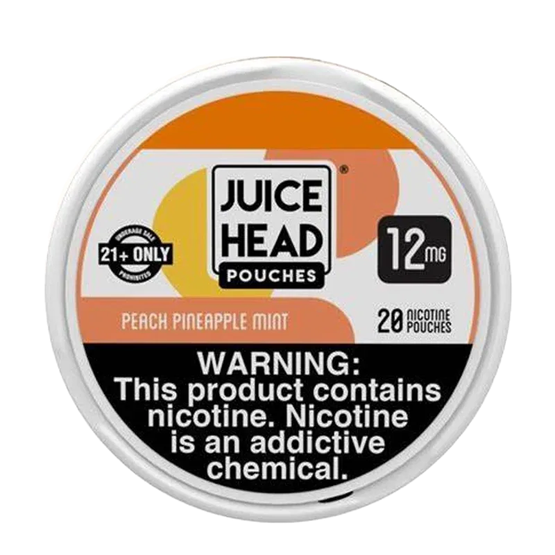 Juice Head Nicotine Pouches - Peach Pineapple Mint - Image 2