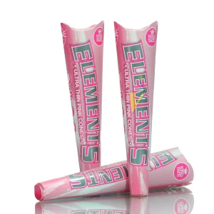 Elements Pink Cones King Size 32 Pack