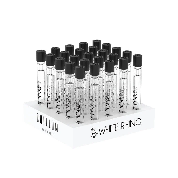 Chillum With Silicone Cap - 25 Count Display