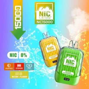 Nic Less NC15000 Puffs 0% Nic Disposable - 5-Pack