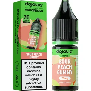 Sour peach gummy DOJOLIQ e-liquid by Vaporesso 10ml