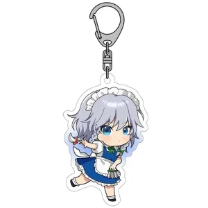 Touhou Project Sakuya Acrylic Keychain Stylish Durable Collectible Accessory