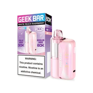 White Peach Raspberry - Geek Bar Mate 60k Disposable Vape Kit